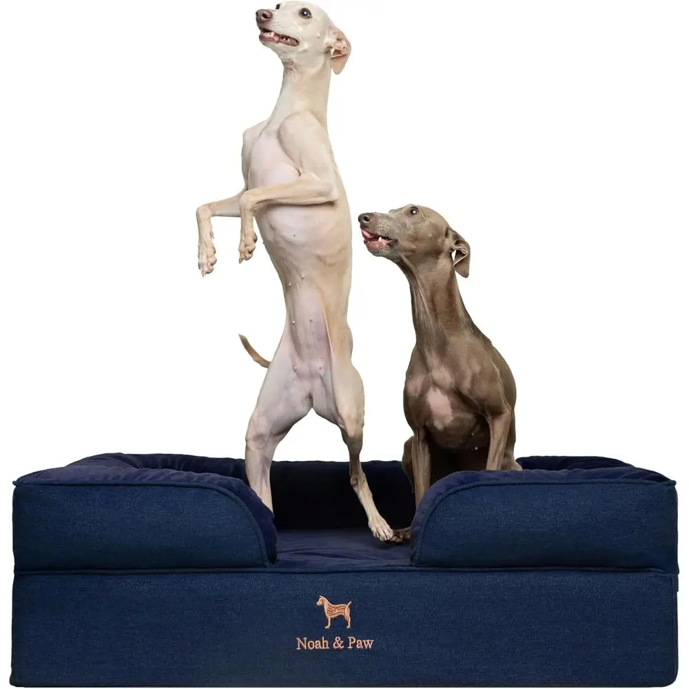 Orthopedic Memory Foam Dog Bed, 35x25x11 Inches, Cooling Gel, Waterproof & Washable, Denim Style
Orthopedic Memory Foam Dog Bed, 35x25x11 Inches, Cooling Gel, Waterproof & Washable, Denim Style