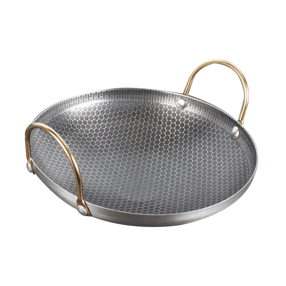 Thickened Stainless Steel Dry Pot Household Double Ear Pan Home Alcohol Cooking Pot Reheating Pan Kitchen Stockpot
Thickened Stainless Steel Dry Pot Household Double Ear Pan Home Alcohol Cooking Pot Reheating Pan Kitchen Stockpot