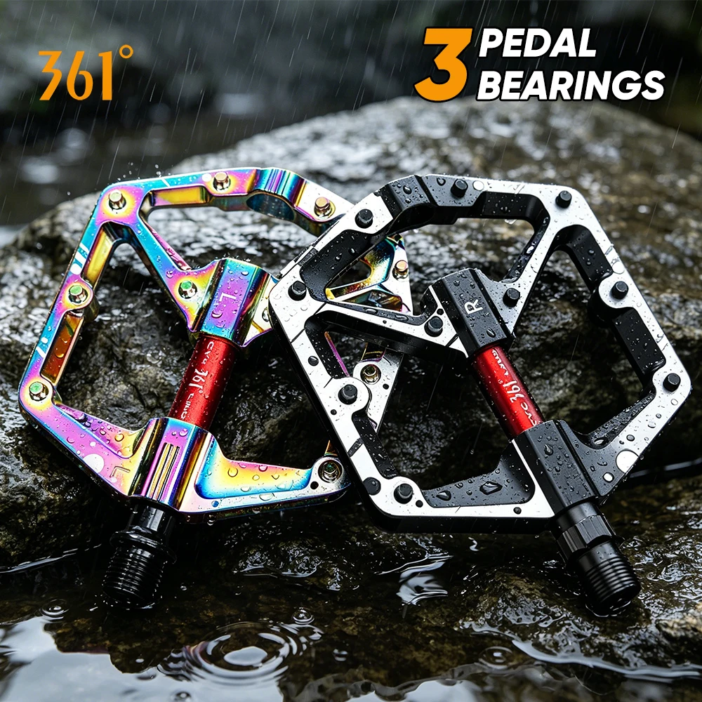 361 Degrees 3 Bearings Bike Pedal Flat Platform MTB Cycling Footrest Aluminum Alloy Platform Pedals for BMX Folding Bike Parts
361 Degrees 3 Bearings Bike Pedal Flat Platform MTB Cycling Footrest Aluminum Alloy Platform Pedals for BMX Folding Bike Parts