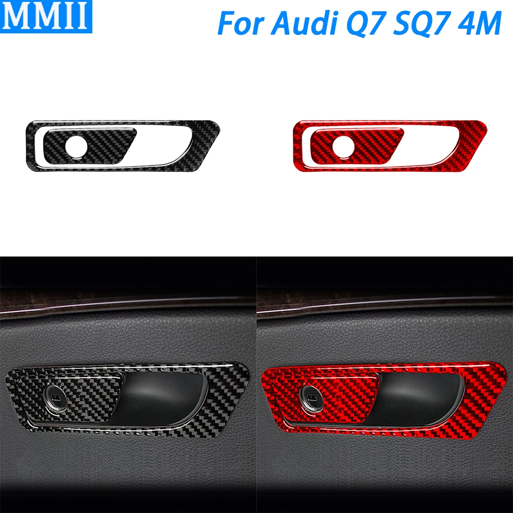 For Audi Q7 SQ7 4M 2016-2019 Accessories Carbon Fiber Co-pilot Storage Box Handle Panel Decorative Cover Car Interior Sticker
For Audi Q7 SQ7 4M 2016-2019 Accessories Carbon Fiber Co-pilot Storage Box Handle Panel Decorative Cover Car Interior Sticker