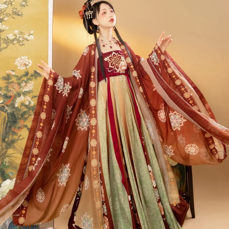 Queen Hanfu Embroidery Traditional Women Hanfu Dress Ancient Chinese Costumes Beautiful Dance Dynasty Robe Clothes
Queen Hanfu Embroidery Traditional Women Hanfu Dress Ancient Chinese Costumes Beautiful Dance Dynasty Robe Clothes