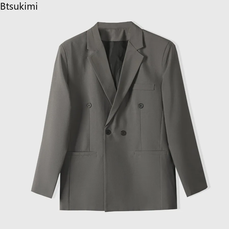 Men's Casual Suit Solid Color Double Breasted Suit Jacket Male Fashion Classic Style Formal Groom Groomsman Wedding Dress Jacket
Men's Casual Suit Solid Color Double Breasted Suit Jacket Male Fashion Classic Style Formal Groom Groomsman Wedding Dress Jacket
