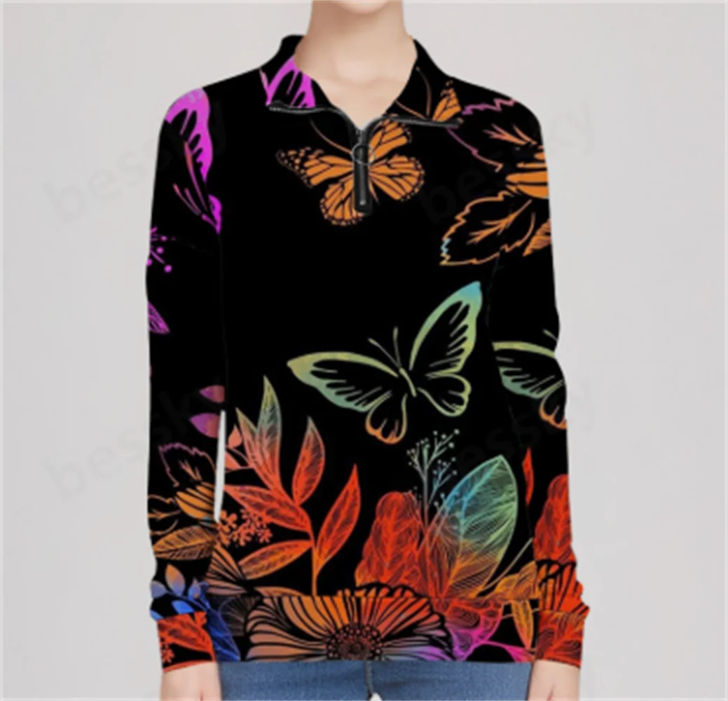 Ladies Hoodless Winter Fashion Long Sleeve Zipper Flower Feather Print Sweater - Sleeveless Zipper Closure
Ladies Hoodless Winter Fashion Long Sleeve Zipper Flower Feather Print Sweater - Sleeveless Zipper Closure