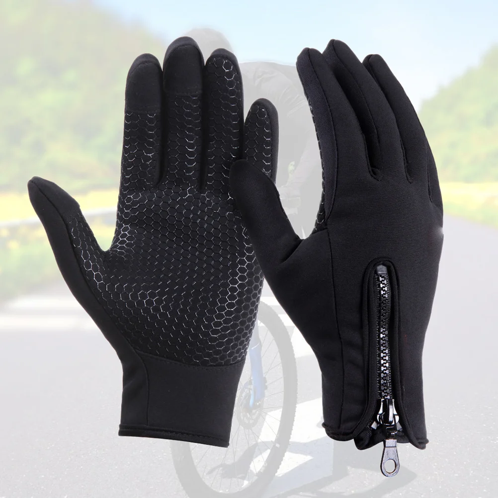 Touch Screen Warm Gloves Medium Black Unisex Windproof Cold Weather Cycling Commute Anti-Slip Touchscreen Gloves
Touch Screen Warm Gloves Medium Black Unisex Windproof Cold Weather Cycling Commute Anti-Slip Touchscreen Gloves