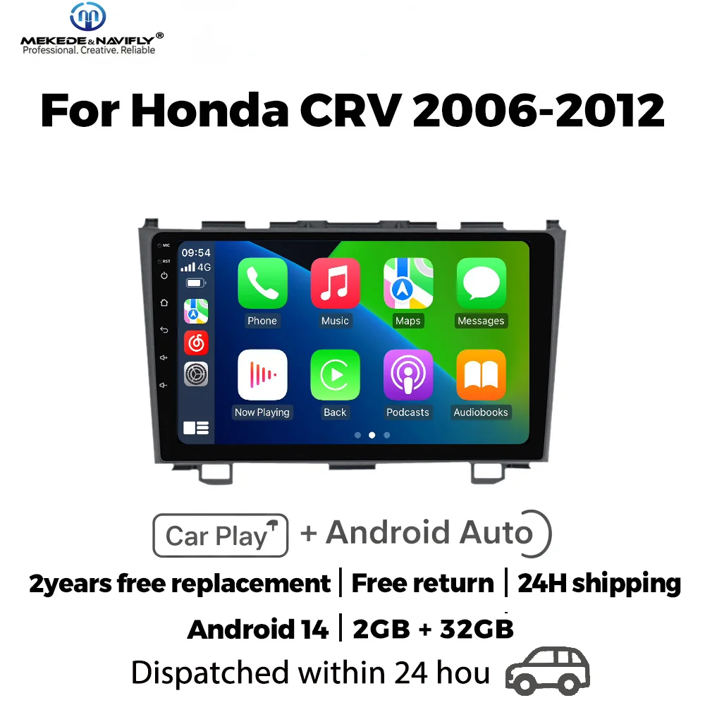 MEKEDE&NAVIFLY Android 14 2din Car radio For Honda CR-V 3 RE CRV 2007-2011 Carplay GPS Navigation Central Smart car audio system
MEKEDE&NAVIFLY Android 14 2din Car radio For Honda CR-V 3 RE CRV 2007-2011 Carplay GPS Navigation Central Smart car audio system