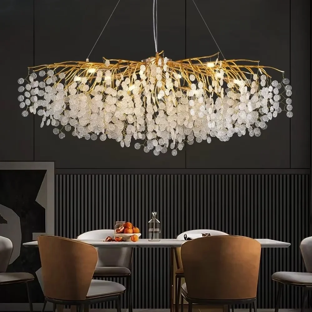 Light Luxury Crystal Living Room Chandelier Modern Minimalist Luxury French Villa Creative Branch Shaped Lighting Fixtures
Light Luxury Crystal Living Room Chandelier Modern Minimalist Luxury French Villa Creative Branch Shaped Lighting Fixtures