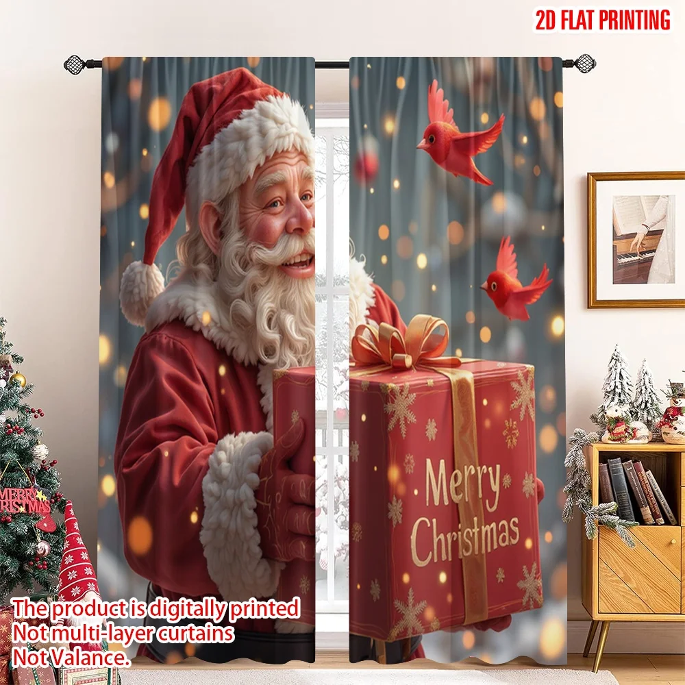 2pcs 2D flat printing Christmas Scene Curtain Merry Christmas Santa Claus 100% Polyester Without Electricity Festive Holiday
2pcs 2D flat printing Christmas Scene Curtain Merry Christmas Santa Claus 100% Polyester Without Electricity Festive Holiday