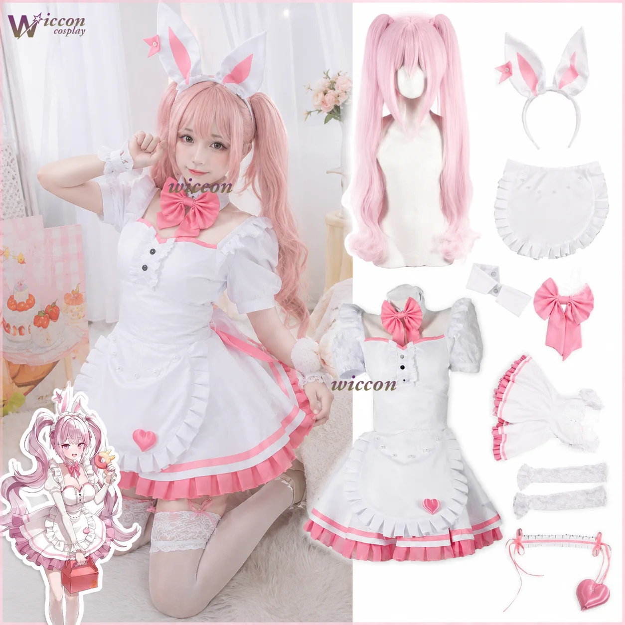 Godgirl Of Viper New Alice Maid Outfit Anime Lottery Cosplay Costume Halloween Party Show Lolita Roleplay For Women
Godgirl Of Viper New Alice Maid Outfit Anime Lottery Cosplay Costume Halloween Party Show Lolita Roleplay For Women