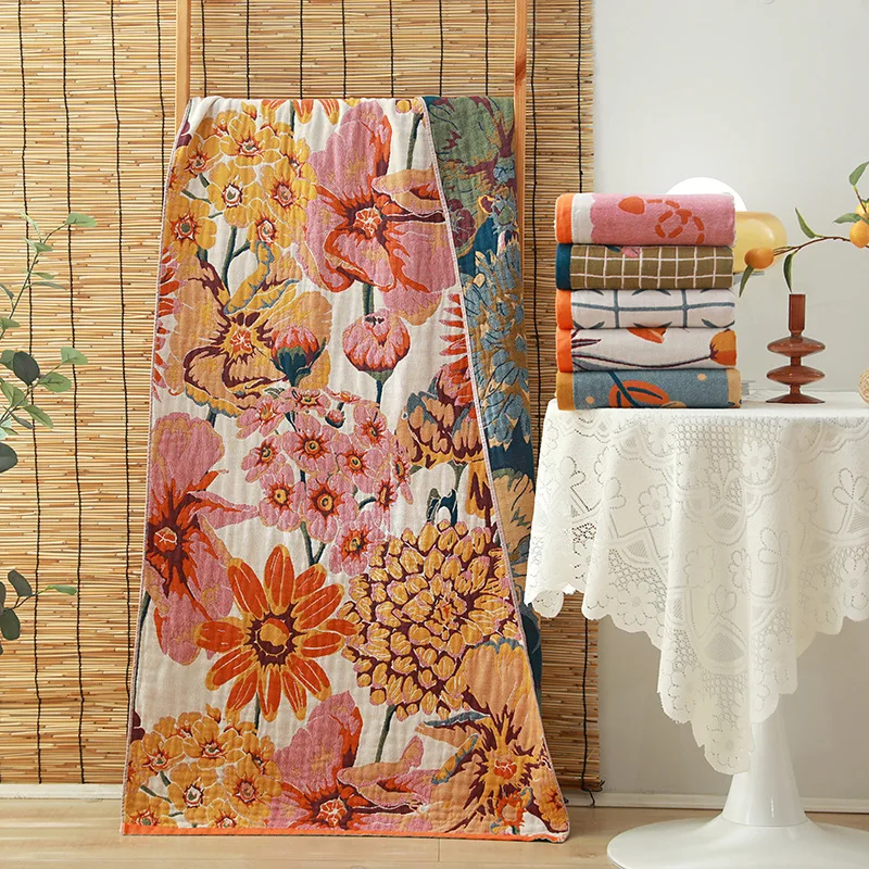 Cotton Four-layer Gauze Bath Towel Adult Household Bath Towel Soft Absorbent Beach Towel Couple Style Bath Towel
Cotton Four-layer Gauze Bath Towel Adult Household Bath Towel Soft Absorbent Beach Towel Couple Style Bath Towel
