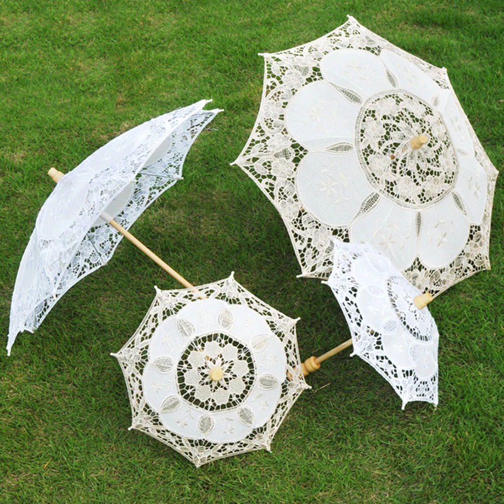 Vintage Lace Umbrella Wedding Photo Prop Handmade Floral Foldable Decorative Umbrella Solid Handle Bridal Photography
Vintage Lace Umbrella Wedding Photo Prop Handmade Floral Foldable Decorative Umbrella Solid Handle Bridal Photography