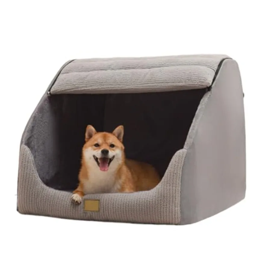 Dog House Indoor, Soft Plush Dog Cave Bed Covered Dogs Bed with Fluffy Washable Cushion, Portable Dog/Cat Pet Tent House for Sm
Dog House Indoor, Soft Plush Dog Cave Bed Covered Dogs Bed with Fluffy Washable Cushion, Portable Dog/Cat Pet Tent House for Sm