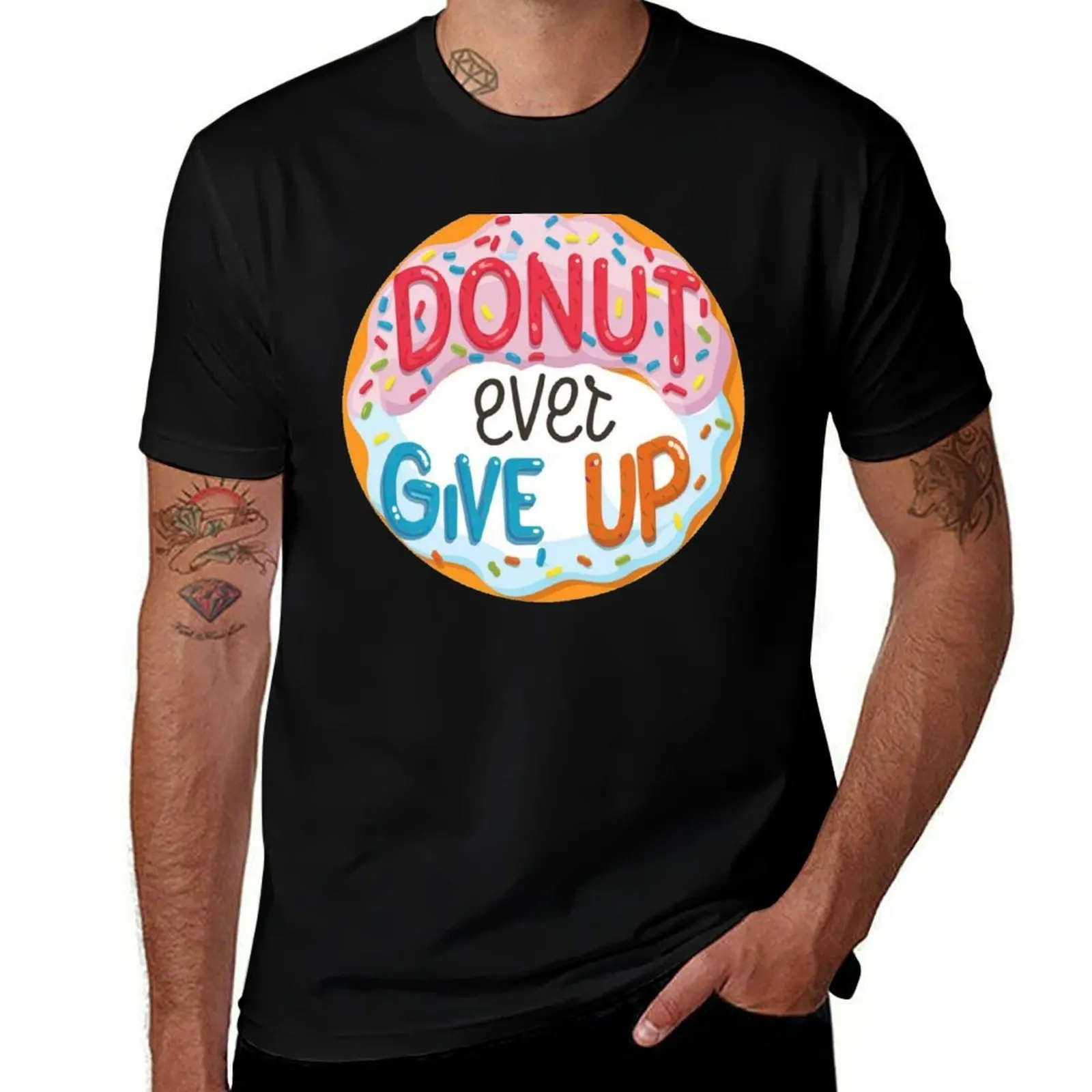 Donut Ever Give Up: A Sweet Reminder T-Shirt aesthetic clothes blacks Luxury man black t shirts for men
Donut Ever Give Up: A Sweet Reminder T-Shirt aesthetic clothes blacks Luxury man black t shirts for men