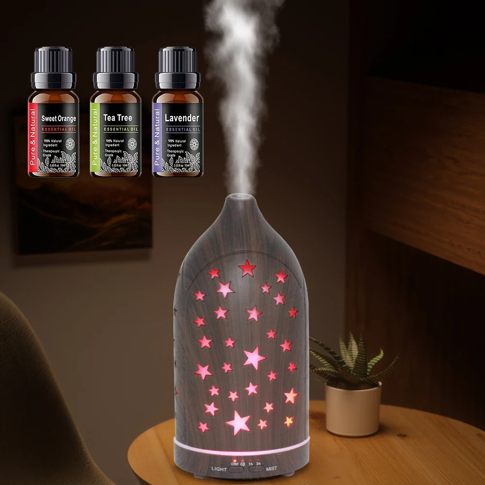 Relaxing Star Hollow Diffuser 7 Customizable Colors for Sleep, Yoga & Work with Auto Shut Off
Relaxing Star Hollow Diffuser 7 Customizable Colors for Sleep, Yoga & Work with Auto Shut Off