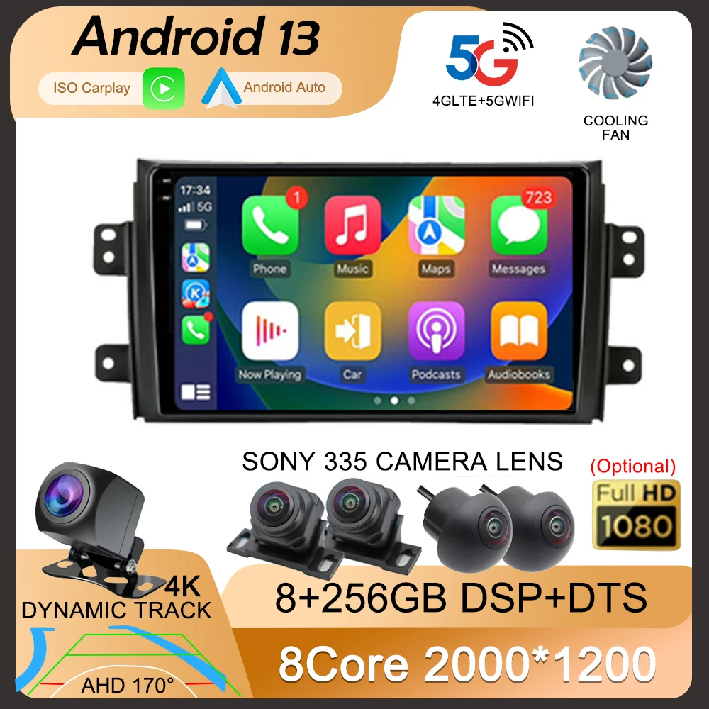 Автомагнитола на Android 13 для Suzuki SX4 2006-2013 Fiat Sedici 2005-2014 мультимедийный видеоплеер навигация 2din Carplay стерео аудио
Автомагнитола на Android 13 для Suzuki SX4 2006-2013 Fiat Sedici 2005-2014 мультимедийный видеоплеер навигация 2din Carplay стерео аудио