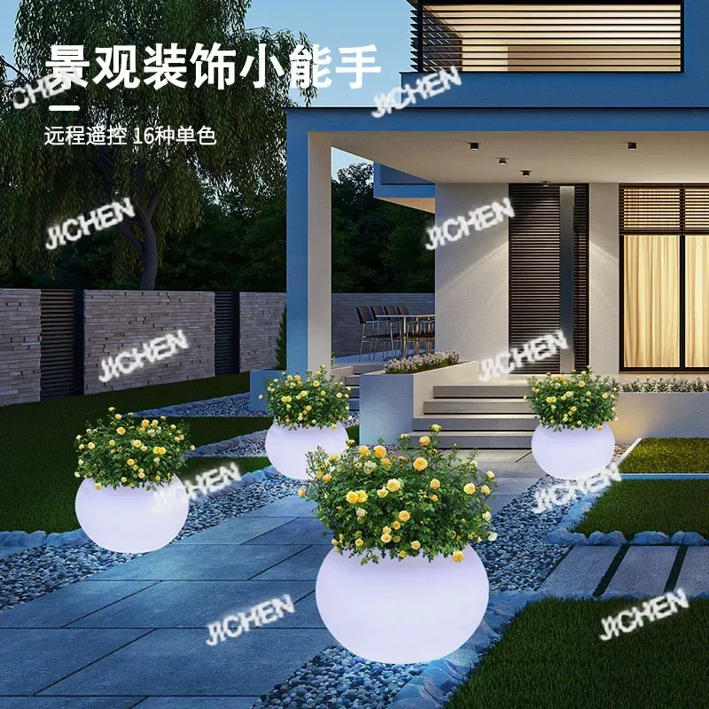 HN Солнечный шар, большой цветочный горшок, посадка горшечных растений, коммерческая композиция сцены, водонепроницаемый садовый светильник
HN Солнечный шар, большой цветочный горшок, посадка горшечных растений, коммерческая композиция сцены, водонепроницаемый садовый светильник