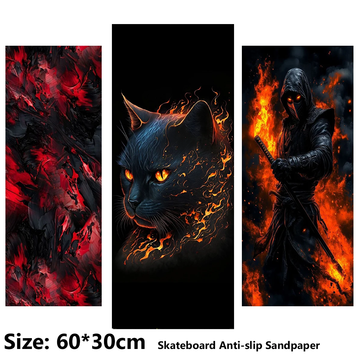 Electric Scooter Anti-slip Sticker Sandpaper Skateboard Grip Tape Sheet 60*30cm Skull and Cat Pattern
Electric Scooter Anti-slip Sticker Sandpaper Skateboard Grip Tape Sheet 60*30cm Skull and Cat Pattern