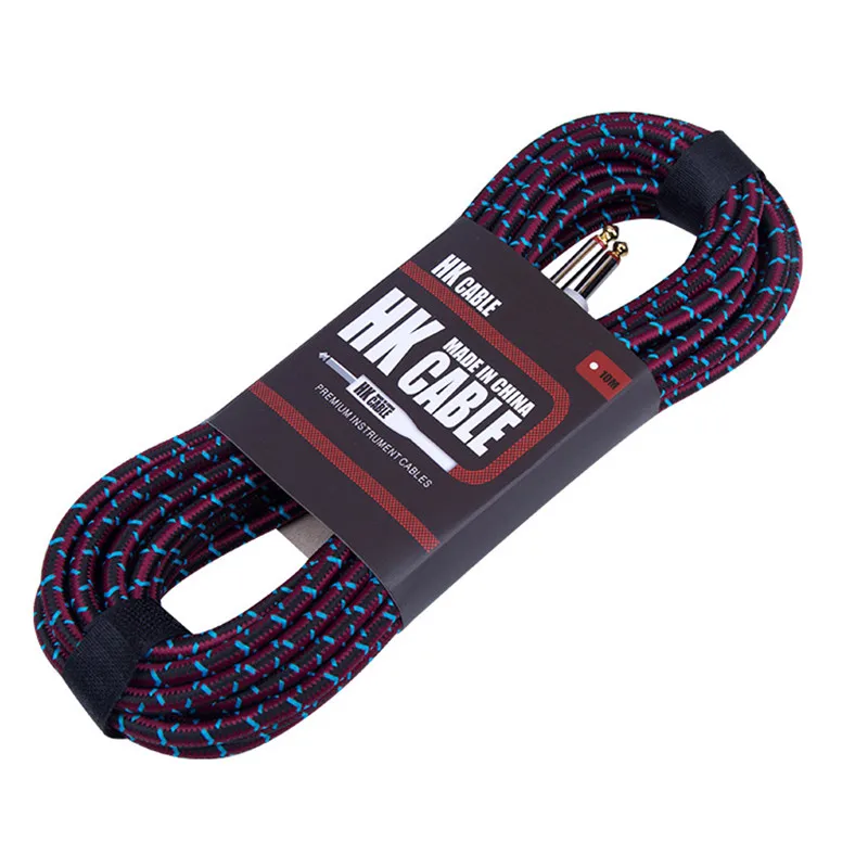 HK braided high-grade cable noise reduction audio cable acoustic guitar bass instrument cable connecting line
HK braided high-grade cable noise reduction audio cable acoustic guitar bass instrument cable connecting line