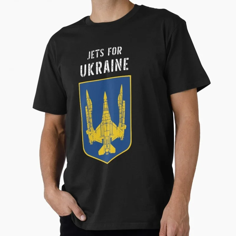 Fighter jets for Ukraine support Gift t shirt 100% cotton printed tops Short Sleeve Graphic Clothes US Size tee S-6XL
Fighter jets for Ukraine support Gift t shirt 100% cotton printed tops Short Sleeve Graphic Clothes US Size tee S-6XL