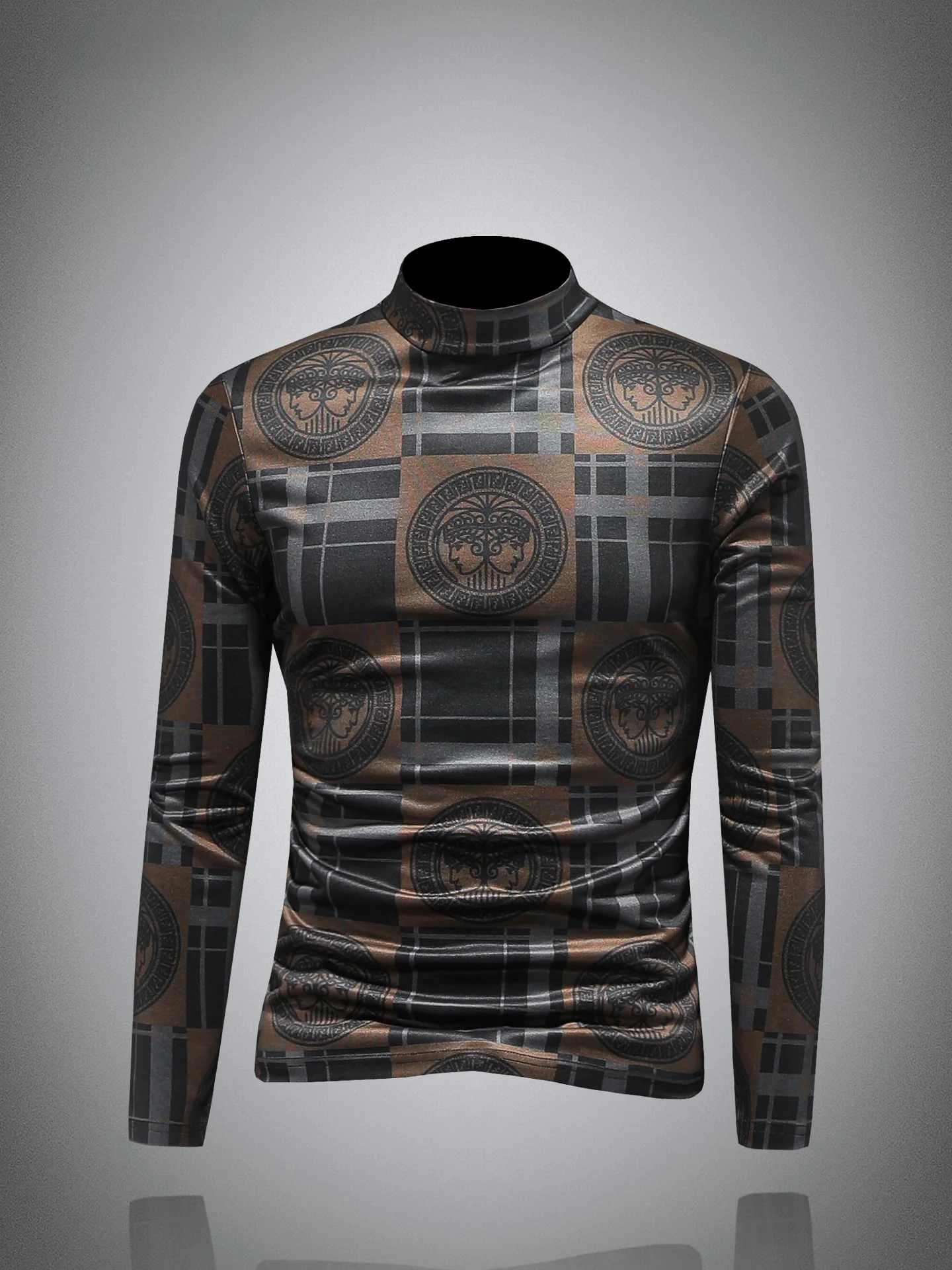 Men's Slim Fit Long Sve T-irt f High Collar Base irt Digital Print Luxury Feel Autumn Wear Comfortable Breathable C...
Men's Slim Fit Long Sve T-irt f High Collar Base irt Digital Print Luxury Feel Autumn Wear Comfortable Breathable C...