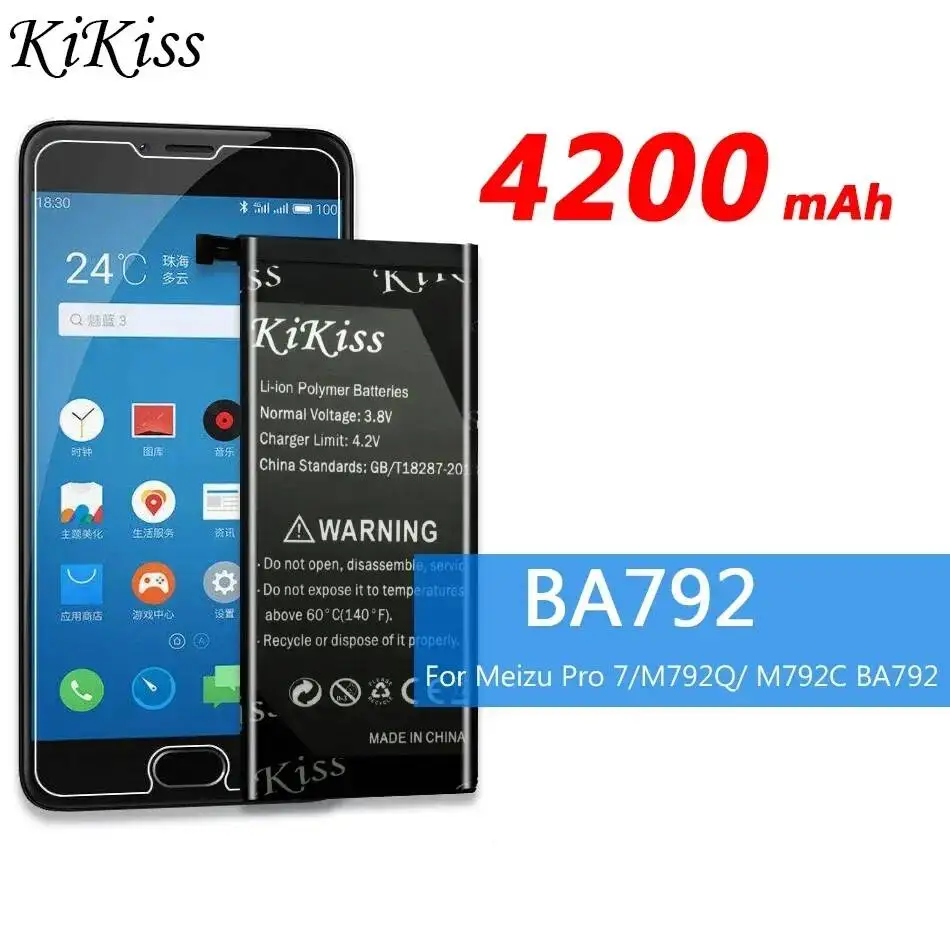 Долговечный легкий аккумулятор емкостью 4200 мАч для мобильного телефона Meizu Pro 7 M792Q M792C BA792
Долговечный легкий аккумулятор емкостью 4200 мАч для мобильного телефона Meizu Pro 7 M792Q M792C BA792