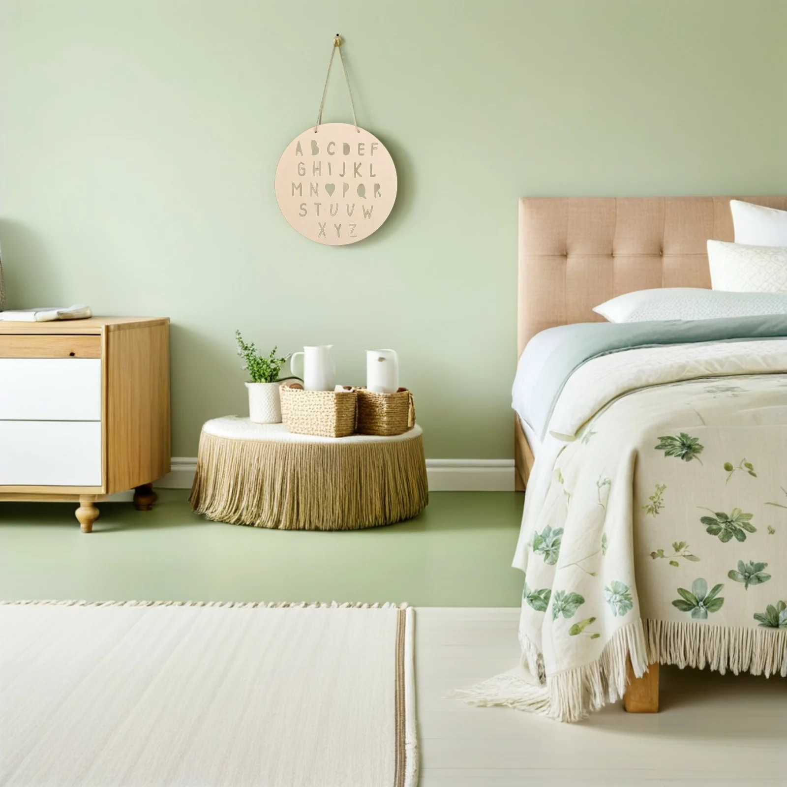 4Pcs Round Wooden Alphabet Pendants Unfinished Wall Decor for Kids Room Nursery Scandinavian Style 9.82 Inch Lightweight Hanging
4Pcs Round Wooden Alphabet Pendants Unfinished Wall Decor for Kids Room Nursery Scandinavian Style 9.82 Inch Lightweight Hanging