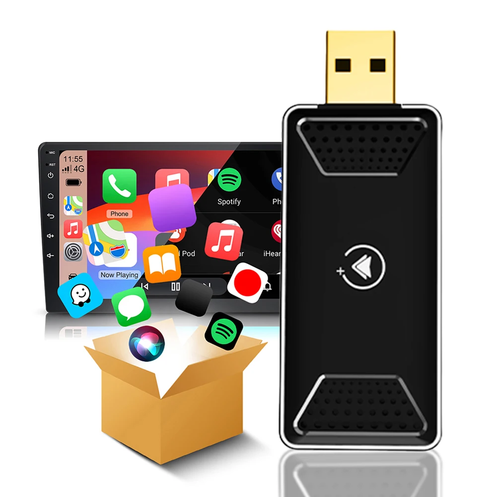 Беспроводной автомобильный адаптер Carplay Android 12 Carplay AI Box Plug & Play Smart AI Box для OEM проводных автомобилей на Android
Беспроводной автомобильный адаптер Carplay Android 12 Carplay AI Box Plug & Play Smart AI Box для OEM проводных автомобилей на Android