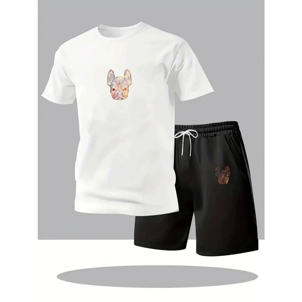 Men's Fashion Street Short Sleeve Set Men's Sports T-Shirt Set Men's Round Neck Short Sleeve Shorts Sports Set 2-piece Set
Men's Fashion Street Short Sleeve Set Men's Sports T-Shirt Set Men's Round Neck Short Sleeve Shorts Sports Set 2-piece Set