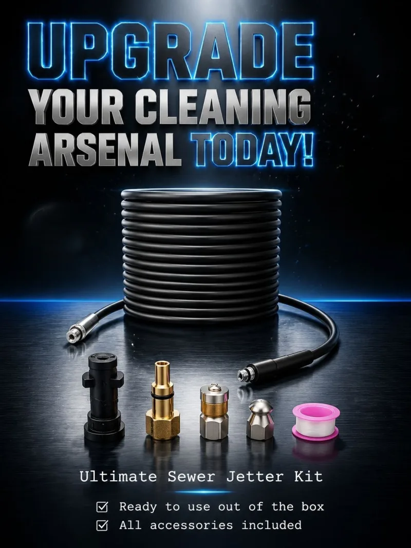 High-pressure car wash hose sewer pipe rat nozzle pipe cleaning hose,Clear the sewage pipeline and drain the sewage pipe
High-pressure car wash hose sewer pipe rat nozzle pipe cleaning hose,Clear the sewage pipeline and drain the sewage pipe