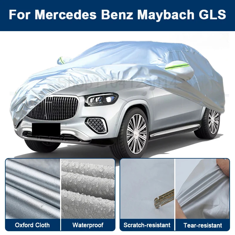Outdoor Full Car Cover For Benz Maybach GLS with Reflective Strips Waterproof Snowproof Dustproof UV Protection
Outdoor Full Car Cover For Benz Maybach GLS with Reflective Strips Waterproof Snowproof Dustproof UV Protection