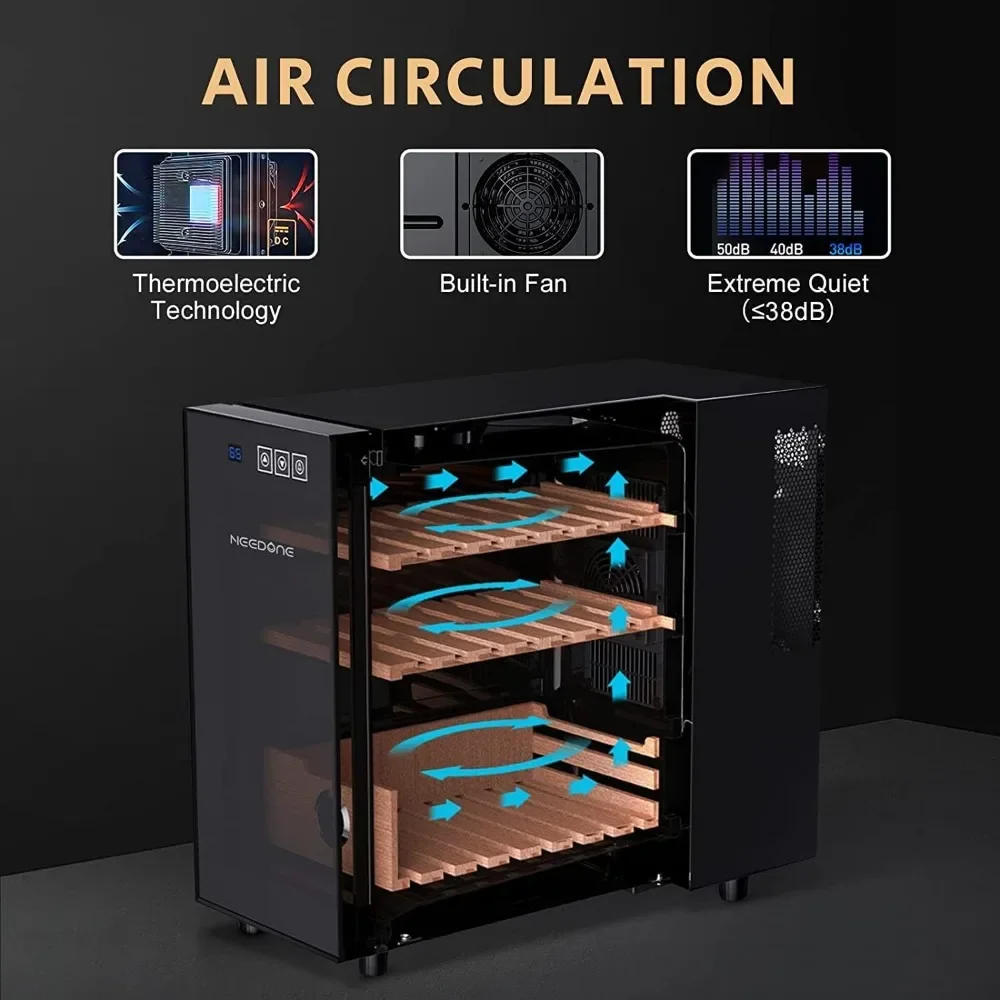 23L Electric Cooler Humidor – 150-Count Spanish Cedar Shelves/Drawer – Men's Gift Electronic Humidor
23L Electric Cooler Humidor – 150-Count Spanish Cedar Shelves/Drawer – Men's Gift Electronic Humidor