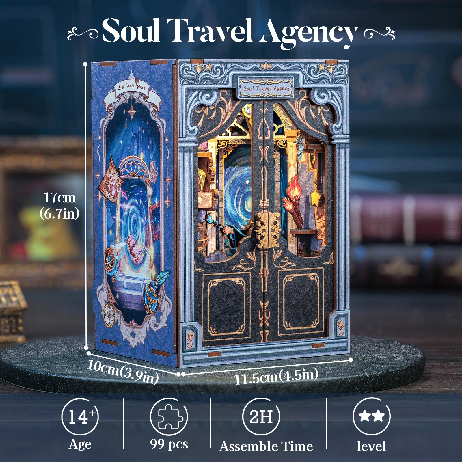 CUTEBEE DIY Book Nook Kit Magic Miniature Dollhouse with LED Light 3D Wooden Puzzle Bookshelf Insert Home Decor Craft Birthday
CUTEBEE DIY Book Nook Kit Magic Miniature Dollhouse with LED Light 3D Wooden Puzzle Bookshelf Insert Home Decor Craft Birthday