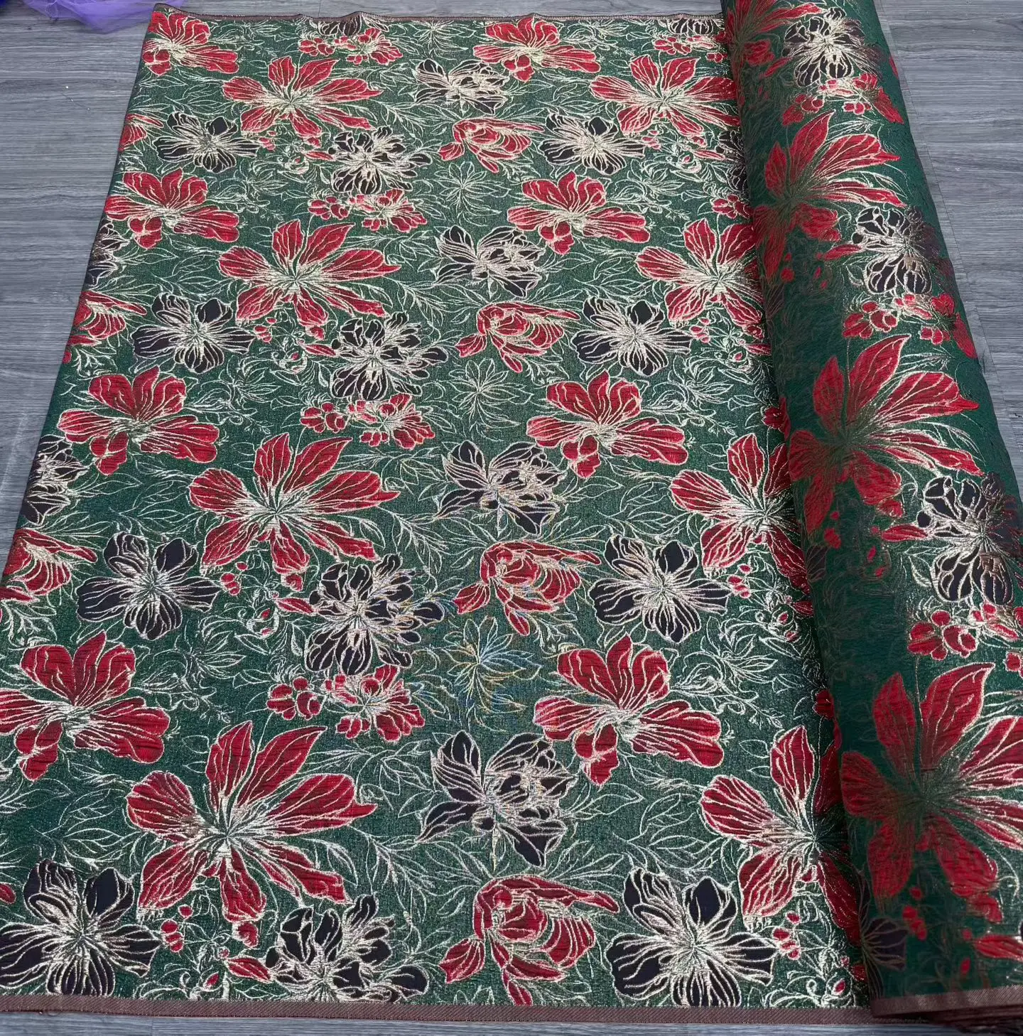 Nice Flower Jacquard Brocade Fabric Performance for Dress Wholesale Cloth for Sewing Meters DIY Polyester Material 5Yards/pcs
Nice Flower Jacquard Brocade Fabric Performance for Dress Wholesale Cloth for Sewing Meters DIY Polyester Material 5Yards/pcs