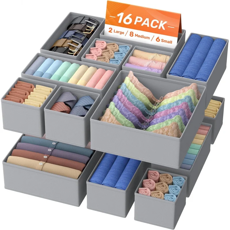 16 Pack Drawer Organizers and Underwear for Nursery, Dividers Clothes Organizer, Closet Orga
16 Pack Drawer Organizers and Underwear for Nursery, Dividers Clothes Organizer, Closet Orga
