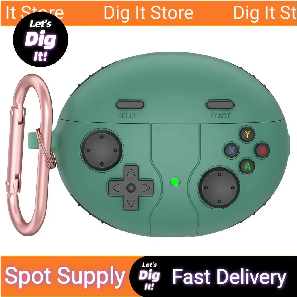 Suitable for Realme Buds 6 Pro Silicone Protective Cover 3D Game Console Button Model Shockproof Case with Keychain
Suitable for Realme Buds 6 Pro Silicone Protective Cover 3D Game Console Button Model Shockproof Case with Keychain