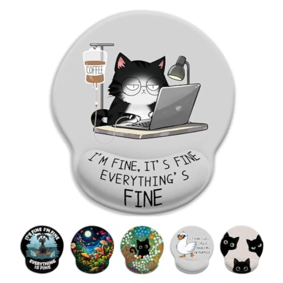 Cat Ergonomic Mouse Pad with Wrist Rest, Gaming Mouse Pad with Wrist Support, Funny Mouse Pads for Desk, Computer Mousepad with
Cat Ergonomic Mouse Pad with Wrist Rest, Gaming Mouse Pad with Wrist Support, Funny Mouse Pads for Desk, Computer Mousepad with