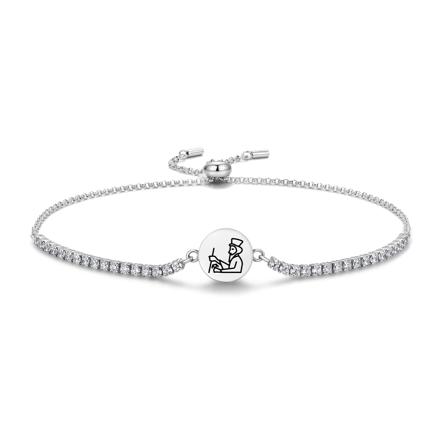 Persian Darius Bracelet 925 Sterling Silver Symbol Adjustable Tennis Zircon Chain for Women Jewelry Fashion
Persian Darius Bracelet 925 Sterling Silver Symbol Adjustable Tennis Zircon Chain for Women Jewelry Fashion