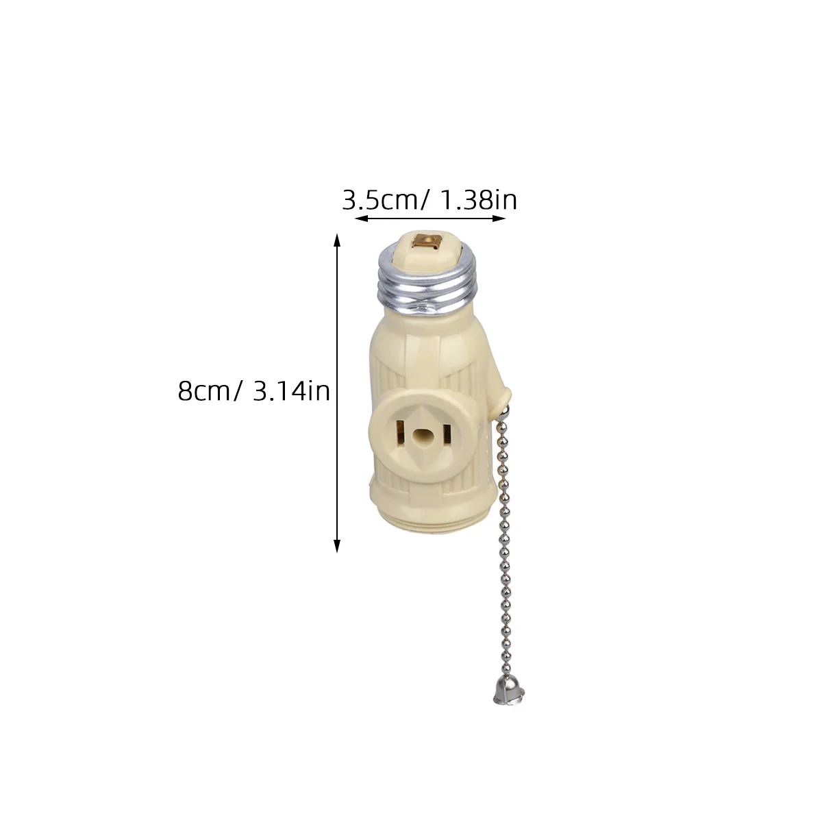 3PCS E26 Two Outlet Lamp Bases Base Two Outlets Pull Chain Socket Screw Bulb Holder Zipper Garages Workshops Utility Rooms
3PCS E26 Two Outlet Lamp Bases Base Two Outlets Pull Chain Socket Screw Bulb Holder Zipper Garages Workshops Utility Rooms