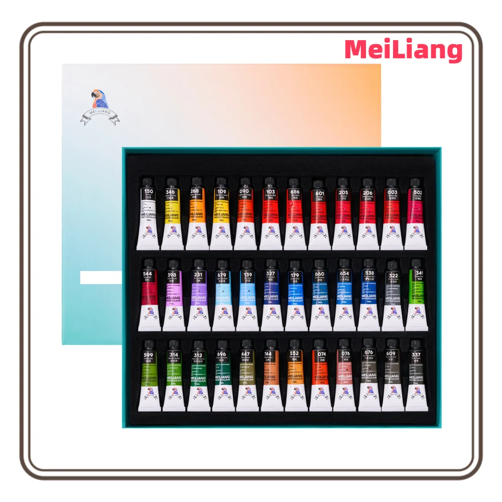 Набор акварельных красок MeiLiang, 36 ярких цветов, 5 мл, акварельные тюбики, художественные принадлежности для начинающих художников
Набор акварельных красок MeiLiang, 36 ярких цветов, 5 мл, акварельные тюбики, художественные принадлежности для начинающих художников