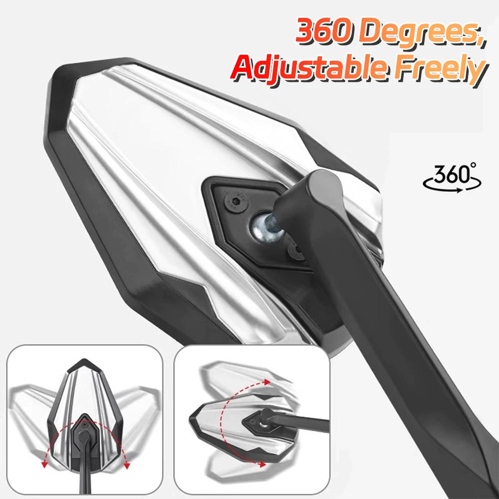 8/10 мм, вращение на 360 градусов, универсальные зеркала заднего вида для мотоциклов, скутер, боковые зеркала заднего вида
8/10 мм, вращение на 360 градусов, универсальные зеркала заднего вида для мотоциклов, скутер, боковые зеркала заднего вида