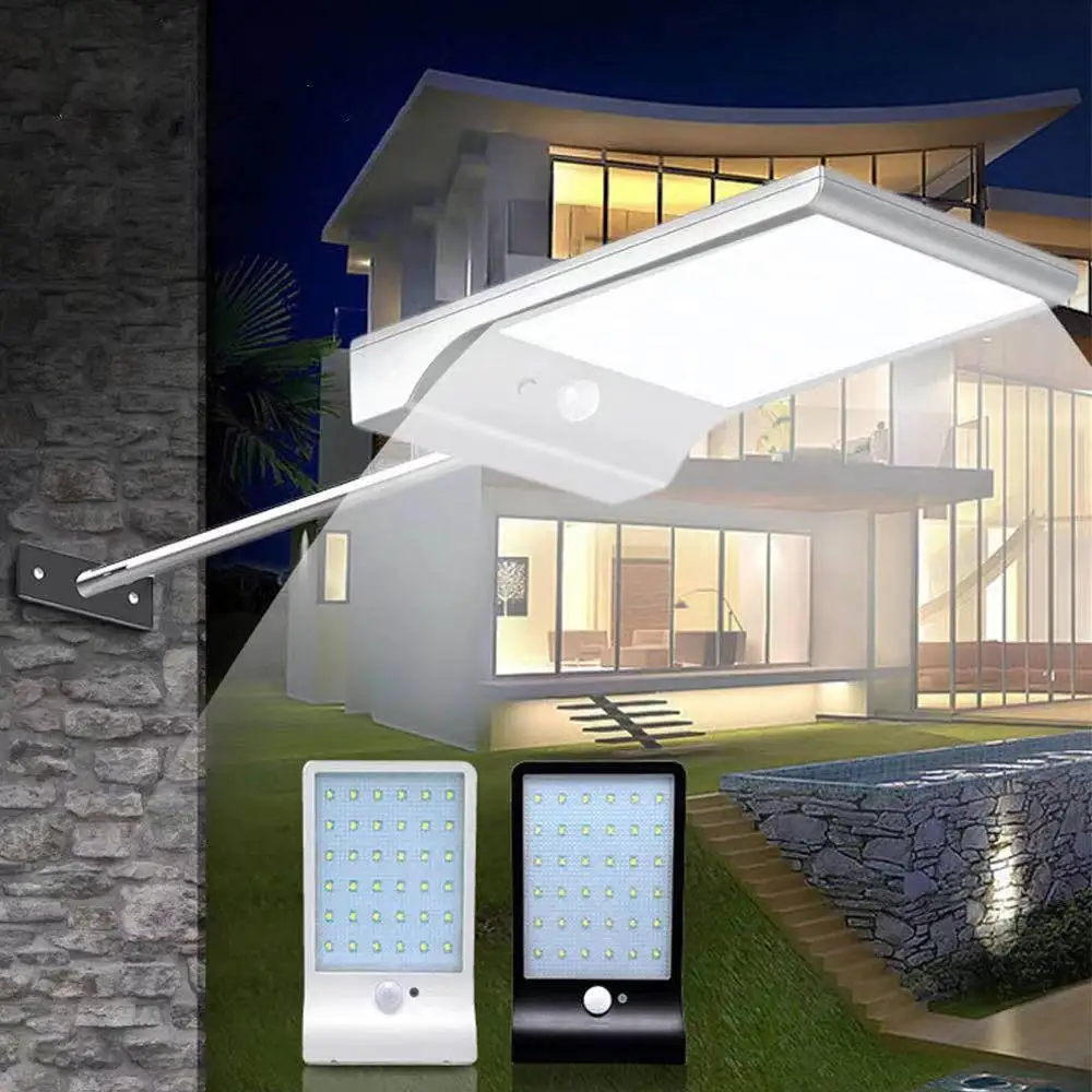 48 LED Home Outdoor Patio Solar Street Light Outdoor Fence Sensor Three Modes IP65 Waterproof Wall Solar Lights
48 LED Home Outdoor Patio Solar Street Light Outdoor Fence Sensor Three Modes IP65 Waterproof Wall Solar Lights