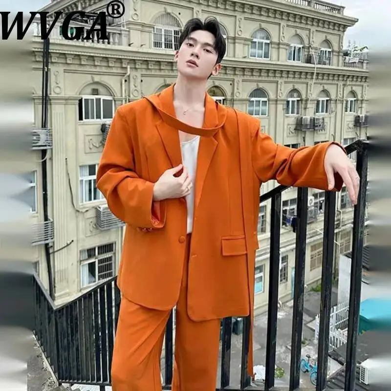 WVGA Spring Autumn New Men's Trendy High-end Long Sleeve Blazer Niche Chic Casual Straight Suit Pants Two Pieces Sets Ins W23921
WVGA Spring Autumn New Men's Trendy High-end Long Sleeve Blazer Niche Chic Casual Straight Suit Pants Two Pieces Sets Ins W23921