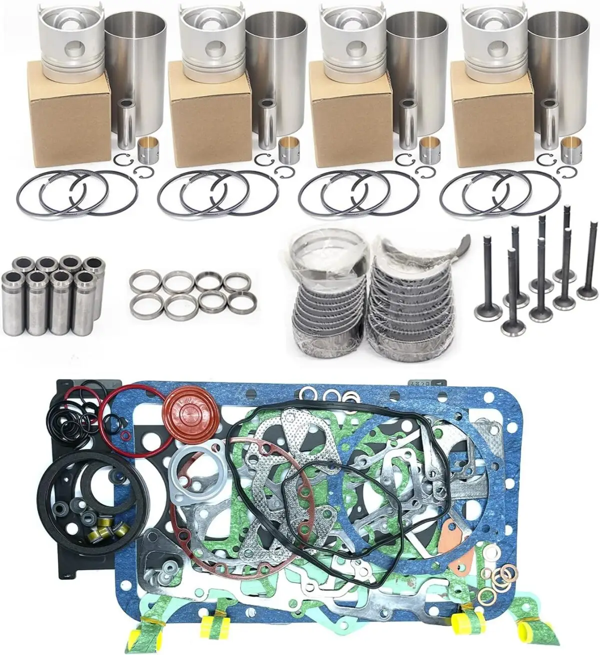 Комплект для капитального ремонта двигателя XCWoOshop 4DR7, поршень ME021861, комплект гильз цилиндров с комплектом прокладок, подходит для погрузчика Mitsubishi 2.8L
Комплект для капитального ремонта двигателя XCWoOshop 4DR7, поршень ME021861, комплект гильз цилиндров с комплектом прокладок, подходит для погрузчика Mitsubishi 2.8L