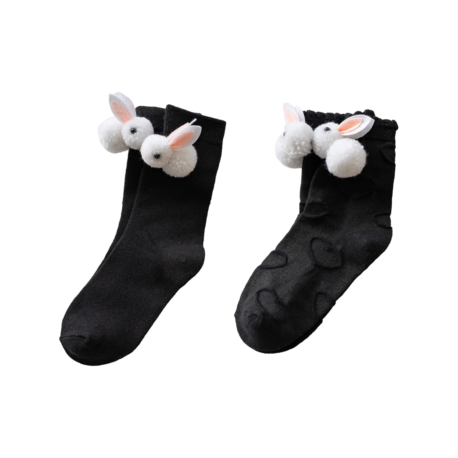 Cute Lolita lace socks set: 1 pair each of flat black + big heart black
Cute Lolita lace socks set: 1 pair each of flat black + big heart black