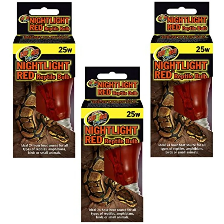 【Spot goods】Nightlight Red Reptile Bulb 25 Watts 3 Pack
【Spot goods】Nightlight Red Reptile Bulb 25 Watts 3 Pack