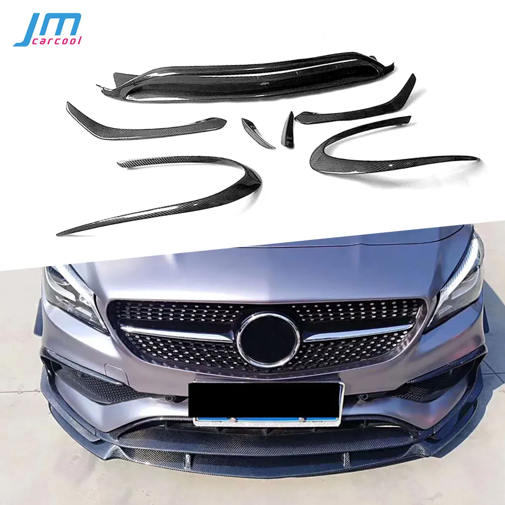 Car Bumper Trim Cover W117 ABS Real Carbon Fiber Front Lip Spoiler Flap Canards for Benz CLA Class CLA45 AMG 2016-2018
Car Bumper Trim Cover W117 ABS Real Carbon Fiber Front Lip Spoiler Flap Canards for Benz CLA Class CLA45 AMG 2016-2018