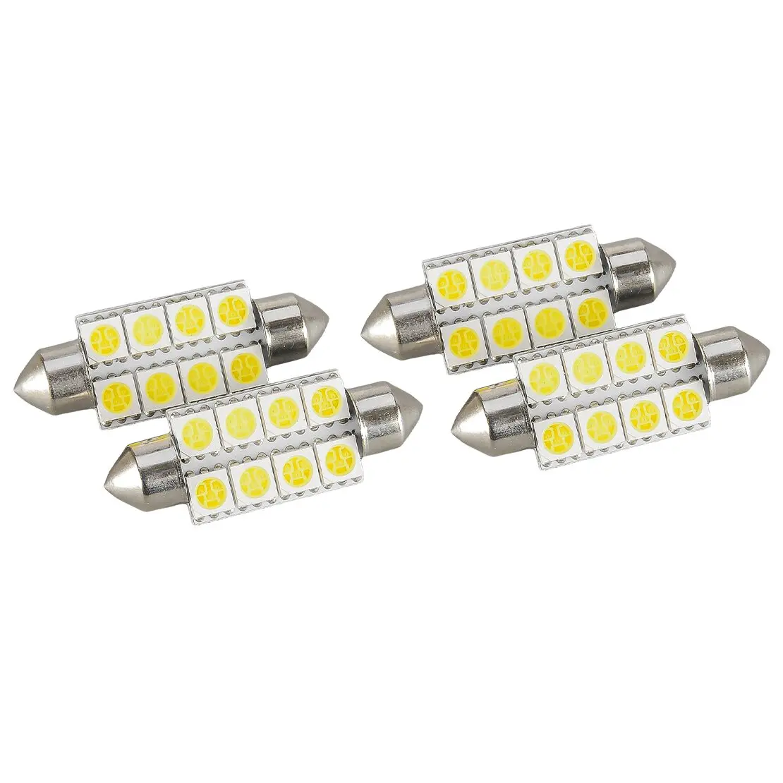 4Pcs Car 39mm 5050 8Smd LED Inner Interior Door Roof Festoon Dome Map Reading Trunk Light Lamp Bulbs fit for Universal
4Pcs Car 39mm 5050 8Smd LED Inner Interior Door Roof Festoon Dome Map Reading Trunk Light Lamp Bulbs fit for Universal