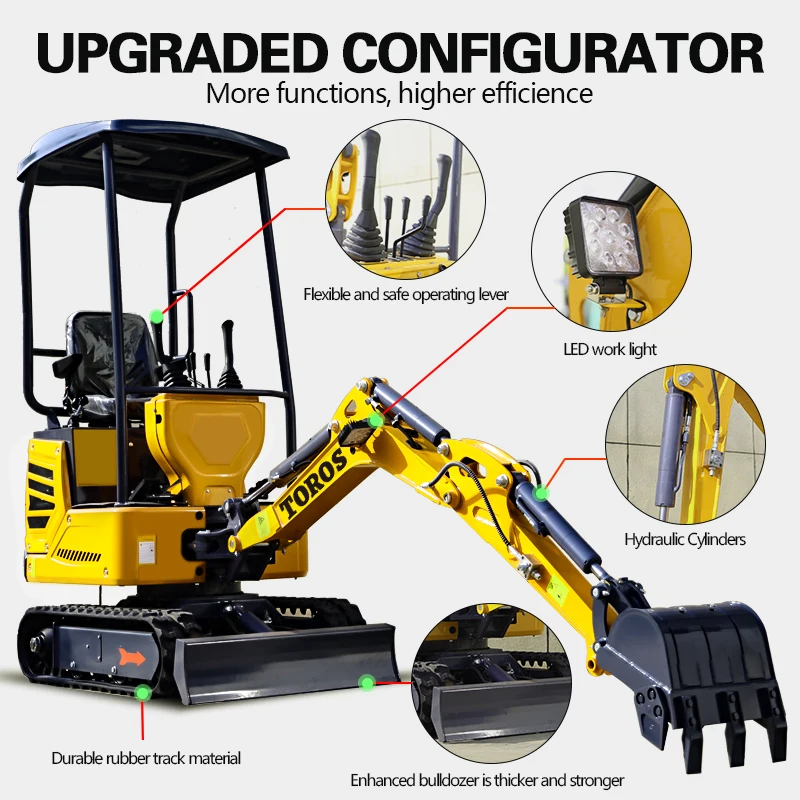 customized 1.2 ton mini excavator Household 1 ton small digger hydraulic crawler mini excavator with attachment customized
customized 1.2 ton mini excavator Household 1 ton small digger hydraulic crawler mini excavator with attachment customized