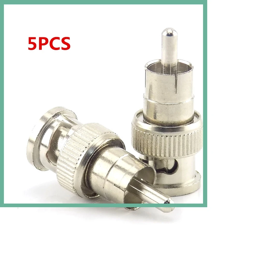 5pcs RCA Male to BNC Connector Male Adapter for CCTV Surveillance ip Camera video balun poe splitter Security System E3
5pcs RCA Male to BNC Connector Male Adapter for CCTV Surveillance ip Camera video balun poe splitter Security System E3