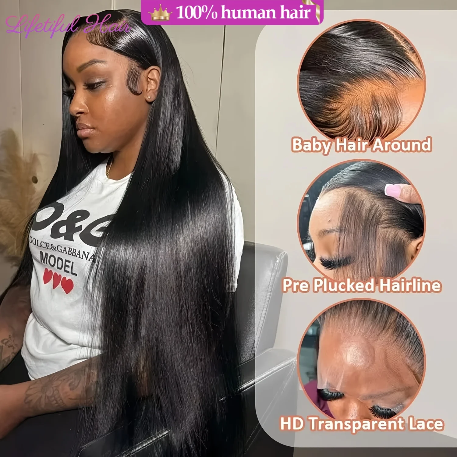 100% Human Hair Lace Wigs 20 30 32 Inch 13x6 Bone Straight Hd Lace Frontal Hair Transparent Lace 200% Density 2-4 Days Delivery
100% Human Hair Lace Wigs 20 30 32 Inch 13x6 Bone Straight Hd Lace Frontal Hair Transparent Lace 200% Density 2-4 Days Delivery