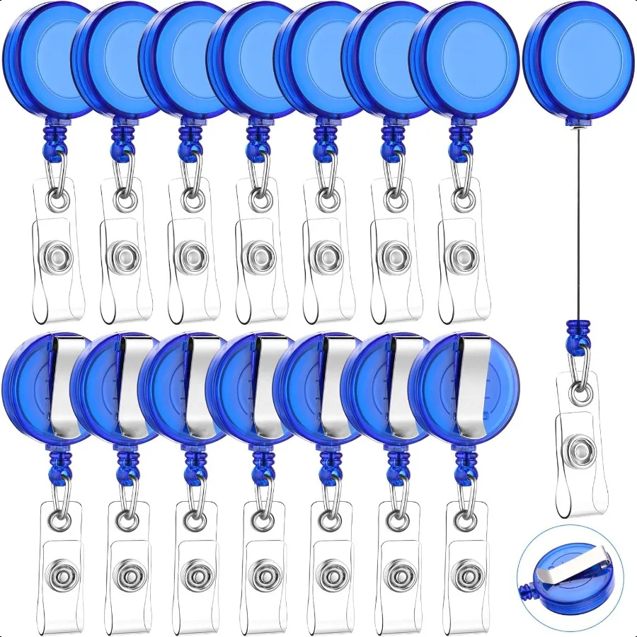 100 Pieces Retractable Badge Reel Clips ID Card Holder Reel with Metal Belt Clip for Hanging Cards Key Chains Name Badge Holder
100 Pieces Retractable Badge Reel Clips ID Card Holder Reel with Metal Belt Clip for Hanging Cards Key Chains Name Badge Holder